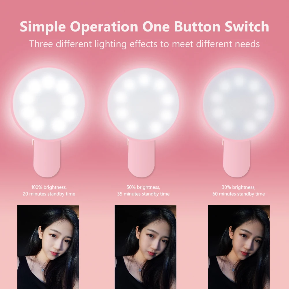 

Led Selfie Lamp Ring Novelty Makeup Lightings Led lights Decoration Mobile Phones Photo Night Light Mirror Neon Sign Selfie Ring