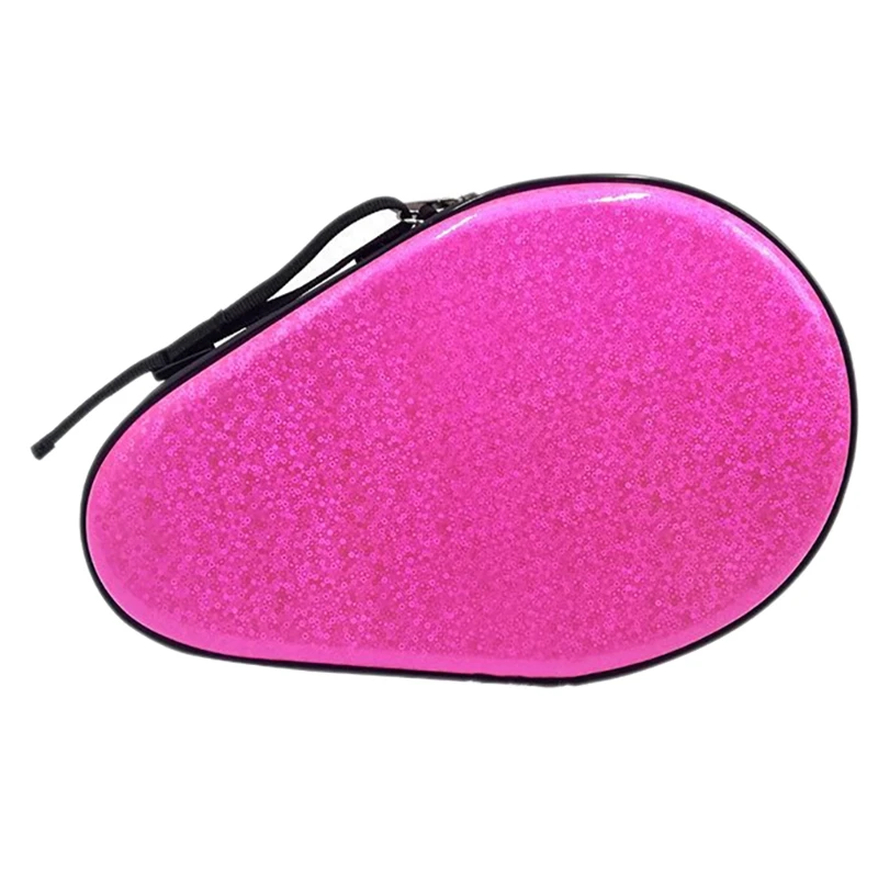 

Table Tennis Racket Case Gourd Shaped Ping Pong Racket Bag Grating Sequined Table Tennis Racket Bag EVA Bag