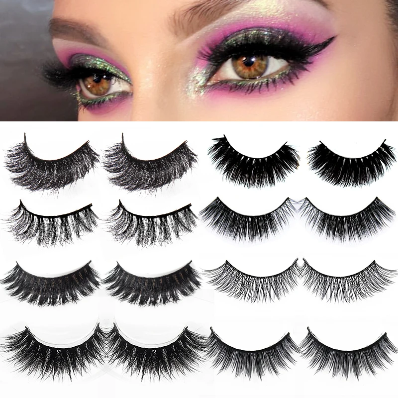 

50/5/3pair False Eyelash Natural Thick Long Eye Lashes Makeup Fake Eye Lashes Beauty Extension Tools Mink Lashes False Eyelashes