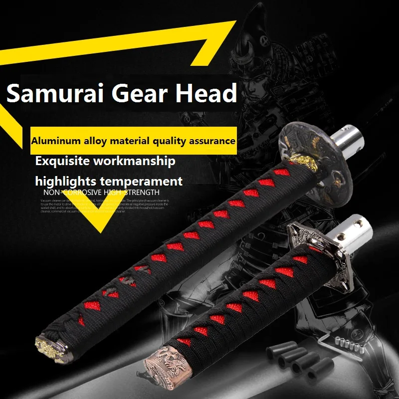 Perilla de palanca de cambios Universal para coche, accesorios para Katana samurái, JDM, 200MM/300MM, con adaptadores