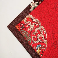 imitation silk dragon group brocade jacquard pattern fabrics for sewing cheongsam table runner diy designer material