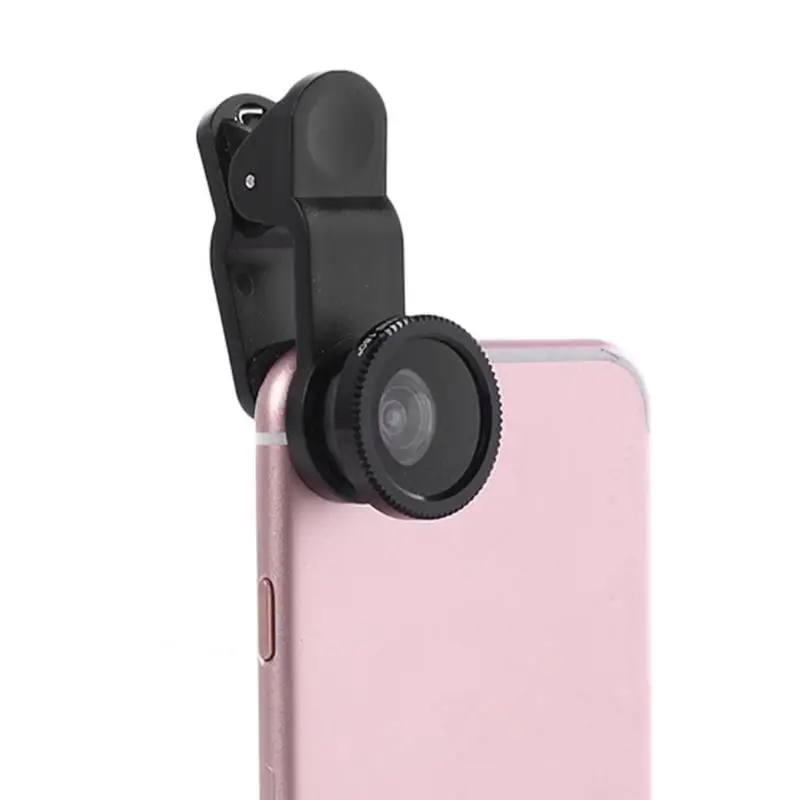 

3 in 1 Mobile Phone Camera Lens Kits Wide Angle Macro Fisheye Lenses Ultra-Portable Mobile Fish Eye for iPhone Samsung Xiaomi