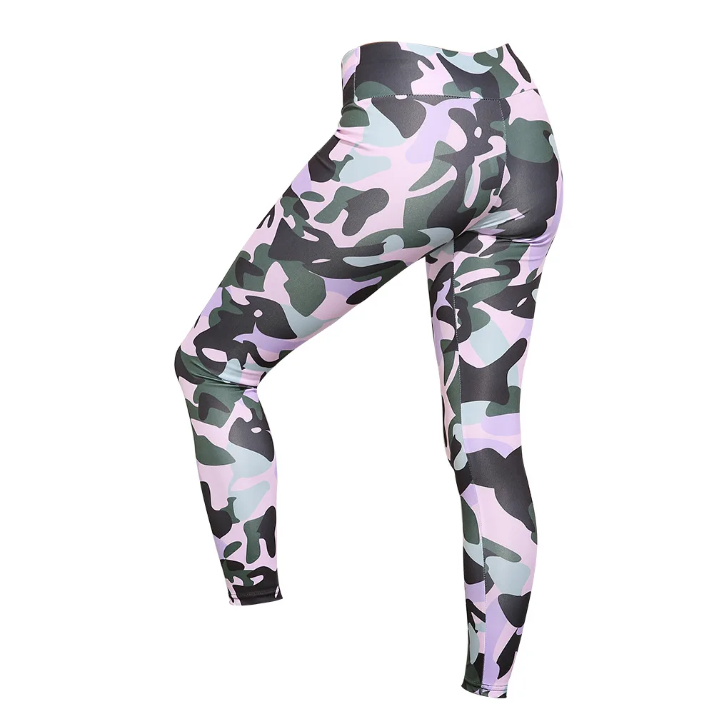 

1216SJ printed women's fitness exercise leisure fitness yoga Leggings custom logo print on product and package from 1pc dropship