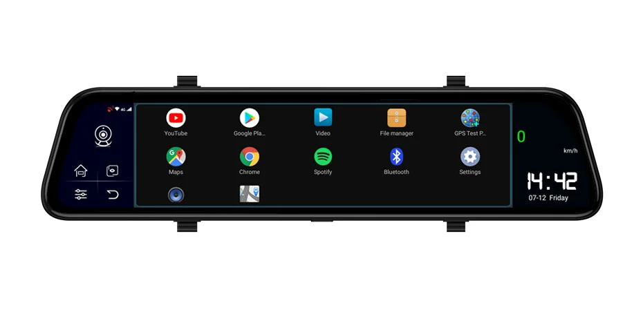 Olysine 12 дюймов Android 8,1 зеркало заднего вида DVR Автомобильный видеорегистратор ADAS wifi gps навигатор видеорегистратор 1080P двойной объектив видео рекордер