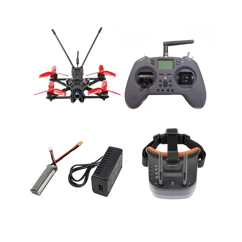 

DIY Drone Kit F115 FPV Racing Indoor F411 20A AIO 2S-5S BLHELI_ S Flight Controller 1204 5000kv Motor T-LITE Remote Controller
