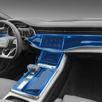 for audi q7 q8 2020 2021 car interior center console transparent tpu protective film anti scratch repair film accessories refit