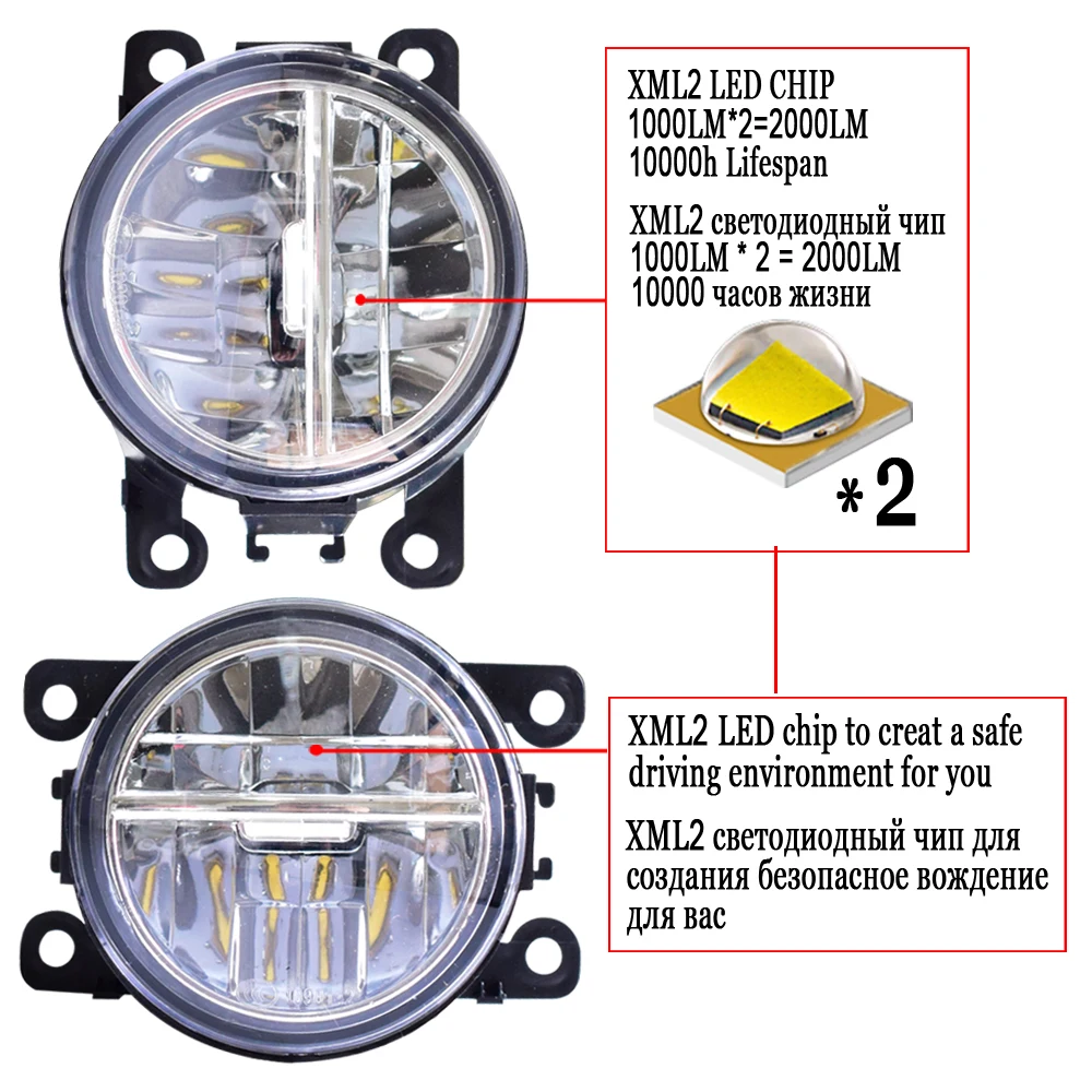 Автомобильные светодиодные противотуманные фары для Honda CR Z CRZ 2013 2015