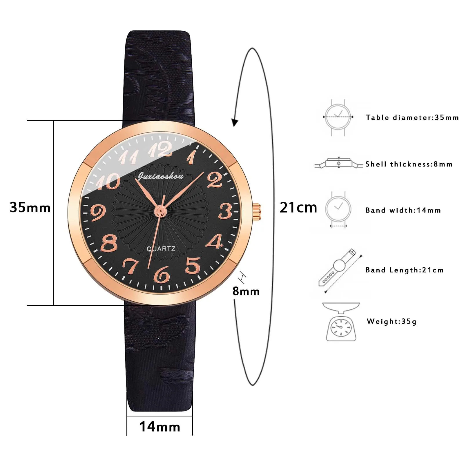 

Quartz Watch Women Sleek Minimalist Alloy Dial Watches Ladies Leather Band Strap Wristwatch relojes para mujer zegarek damski