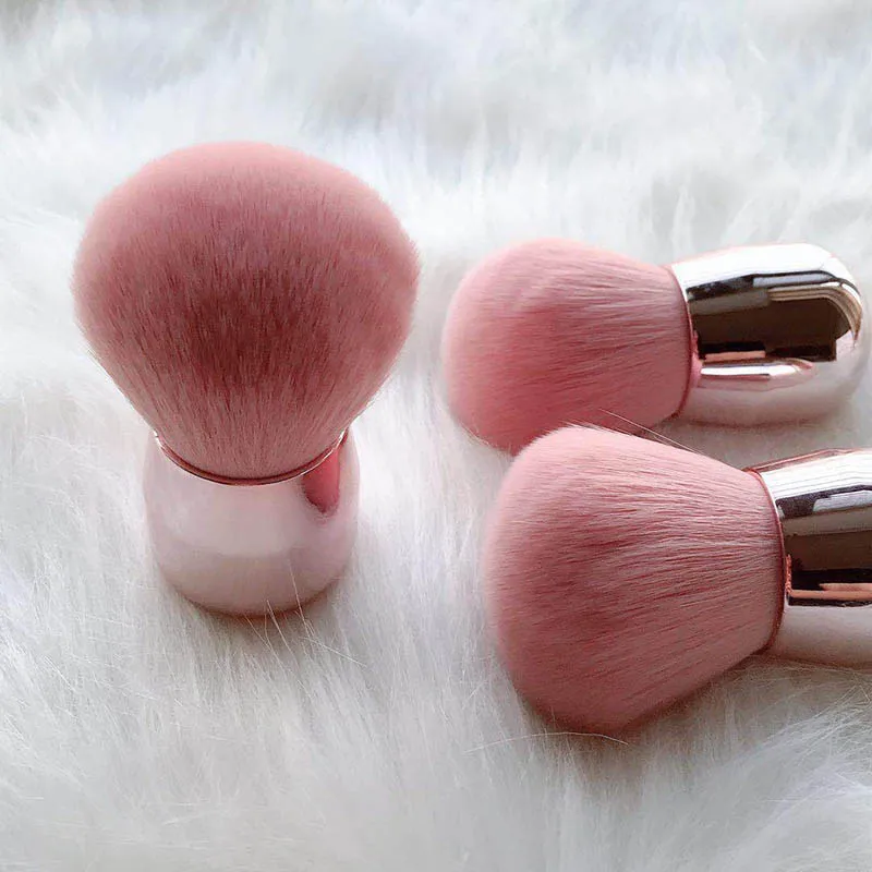 1 шт. медовый порошок кисть для пудры грибов розовая Кисть макияжа мягкие волосы