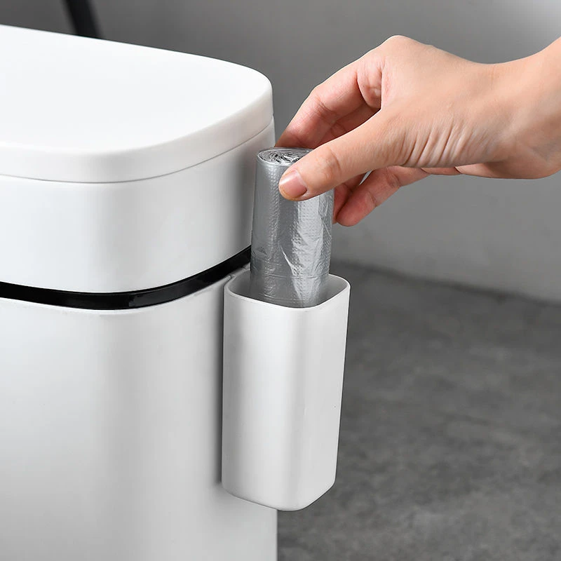 

Narrow Bathroom Trash Can Plastic Trash Can Household Cleaning Tool With Brush And Lid Suitable For Home And Bathroom Trash Bags