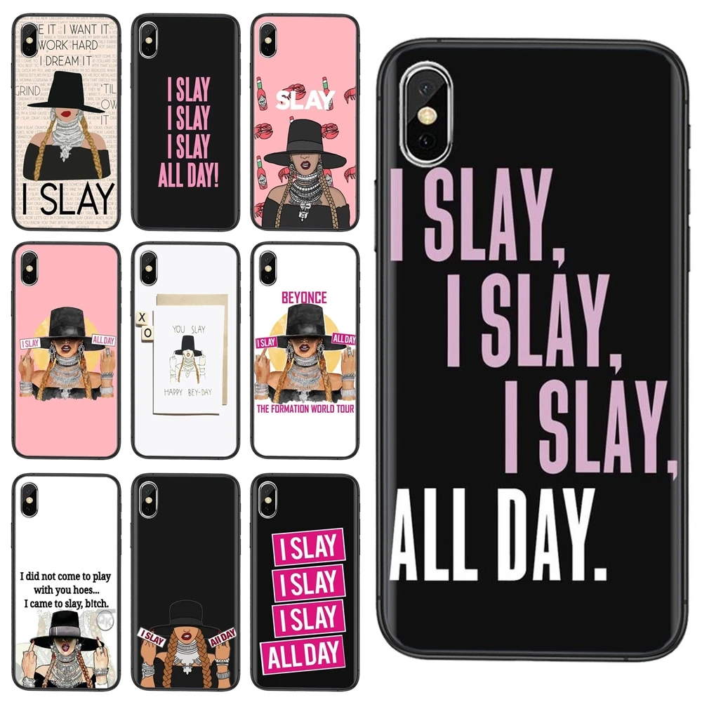 Конструкция Beyonce I Slay чехол для сотового телефона для взрослых для Apple iPhone 5 5C 5S SE SE2020 6 6S 7 8 11 12 Mini Plus Pro X