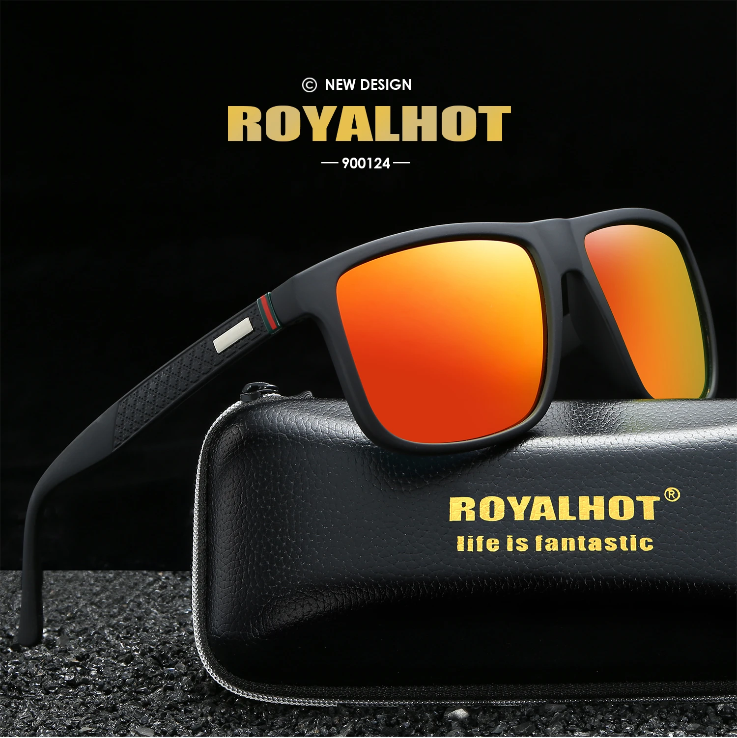 Солнцезащитные очки RoyalHot мужские и женские поляризационные эластичные