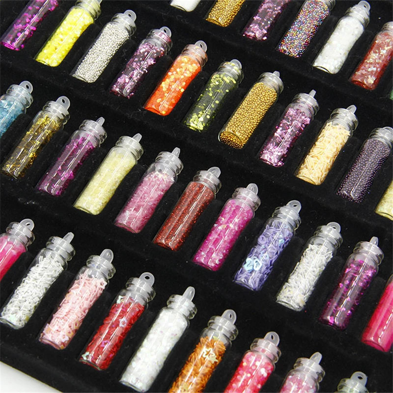 Подвески Lizun набор аксессуаров для слизи 48 шт блестки/блестящий наполнитель