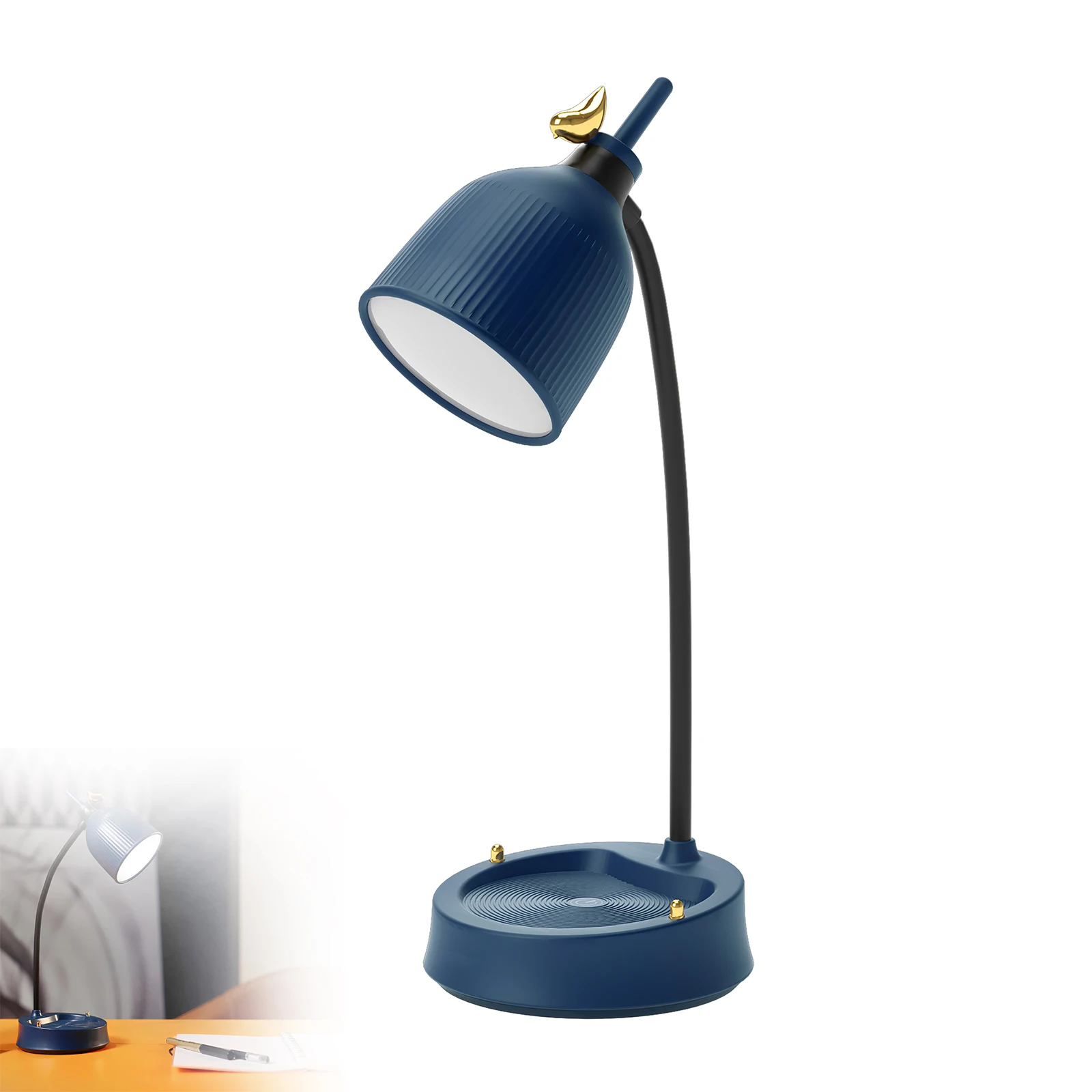 

Гибкая Регулируемая Настольная лампа с аккумулятором 1200 мАч, настольная лампа с защитой глаз, многофункциональная светодиодсветодиодный ...