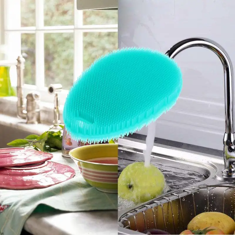 Щетки Силиконовые Блюдо чаша губки горшок кастрюлю легко чистить мыть щетка для