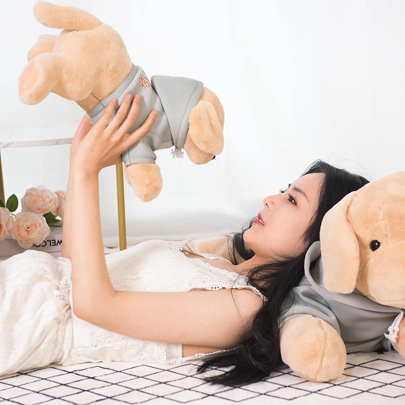 

Plush toy simulation dog leather hair simulation Golden Retriever dog crafts home decoration children's sleepingl toys gifts