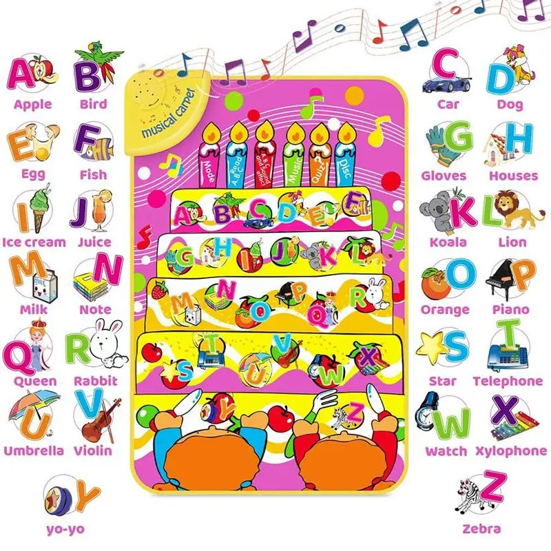 

Детский танцевальный коврик, музыкальное одеяло, интерактивные развивающие игрушки, алфавит для дошкольников, учебный плакат Азбука, коври...