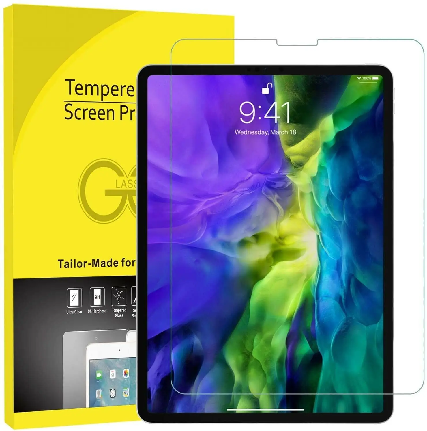 

For Apple iPad Pro 11 (2020) Tempered Glass Screen Protector