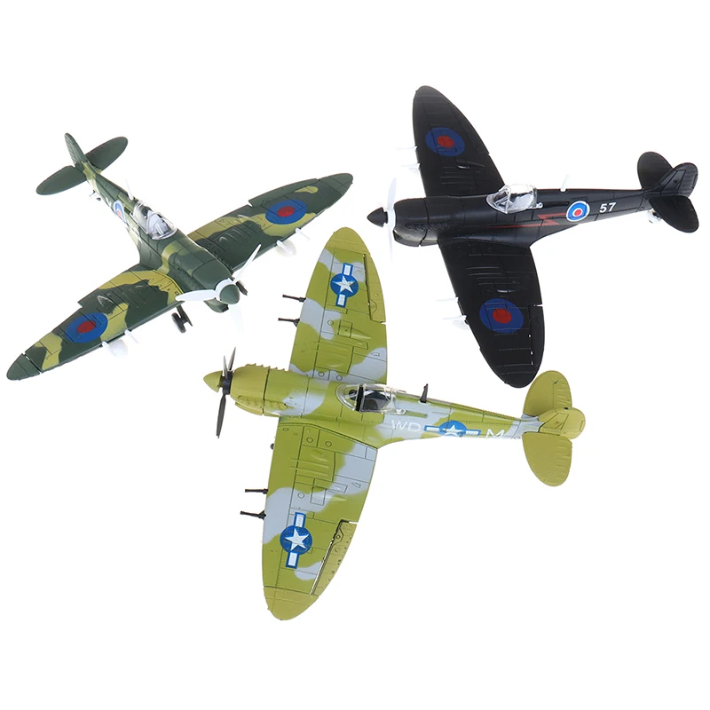 1Pcs Spitfire Fighter Model Toys for Children DIY Aircraft Assembly Models Kits Educational Toy Gifts Random Color | Игрушки и хобби
