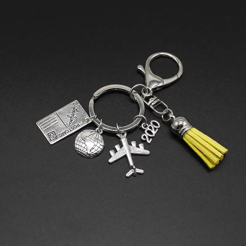 Индивидуальный Шарм брелок с кисточкой. Брелок с самолетом, 2020 куда угодно подвеска «Путешествие» брелок, дружба лучший друг, ювелирные изделия, Di