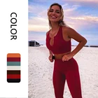 Комплект Спортивный Женский, бесшовный, с бюстгальтером и леггинсами