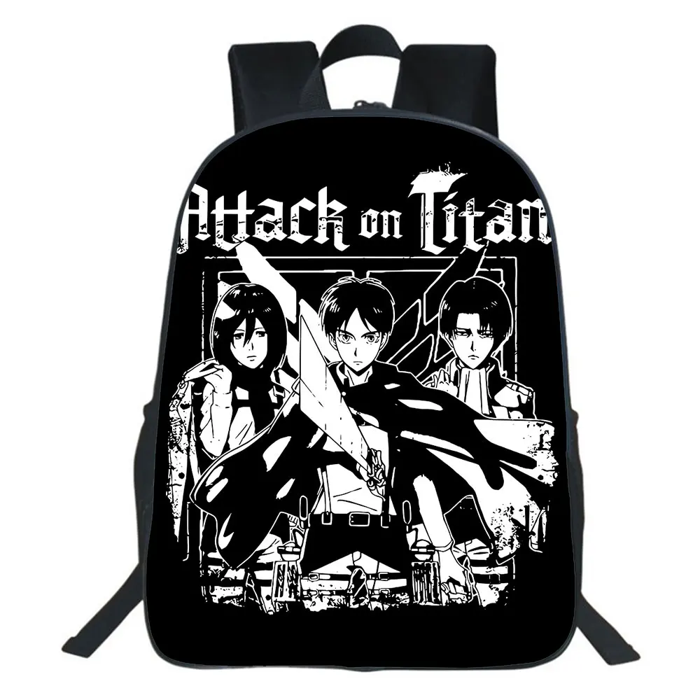 

Anime Attack On Titan Backpack Cartoon Casual Rucksack Teens Multifunction Bookbag Large Capacity Backpack Boy Girl School Bag