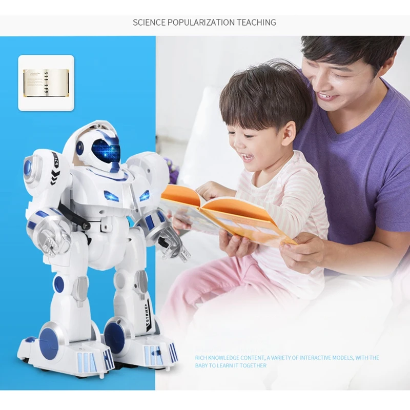 

LeNengF Remote Control Robot RC Fingerprinting Transform Smart Walking Dancing Intelligent Programmable Toys for Kids