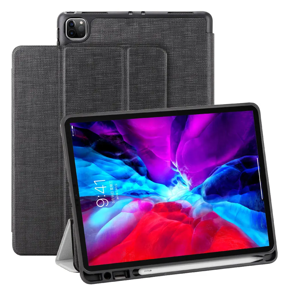 

Case for iPad Pro 11 2020 with Pencil Holder Lightweight Soft TPU Back Smart Cover with Auto Sleep/Wake for iPad Pro11 2020