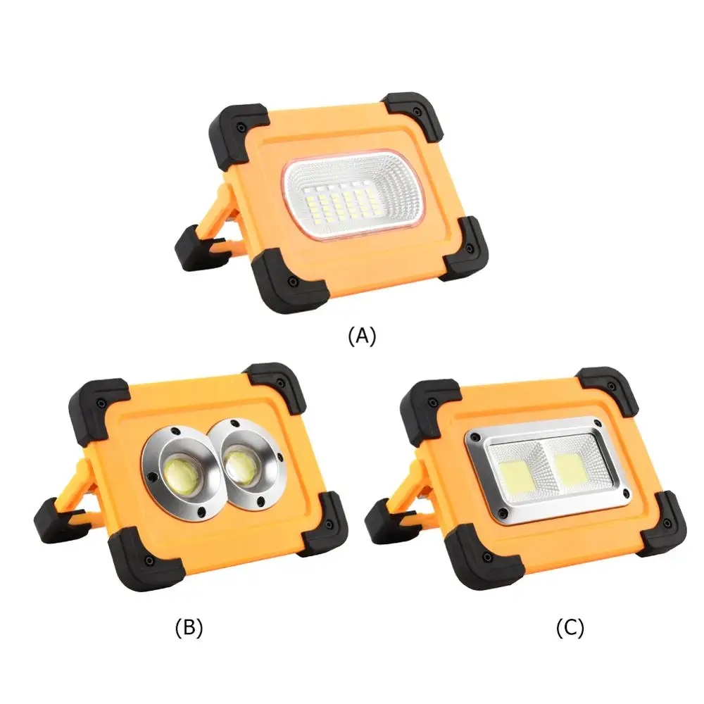 Светодиодный ручной рабочий светильник 30 Вт перезаряжаемый от солнечной/USB