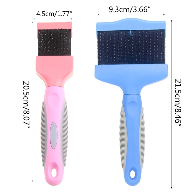 

1 Pc Double Sided Pet Brush Dog Cat Hair Fur Bristle Grooming Shedding Cleaning Tool