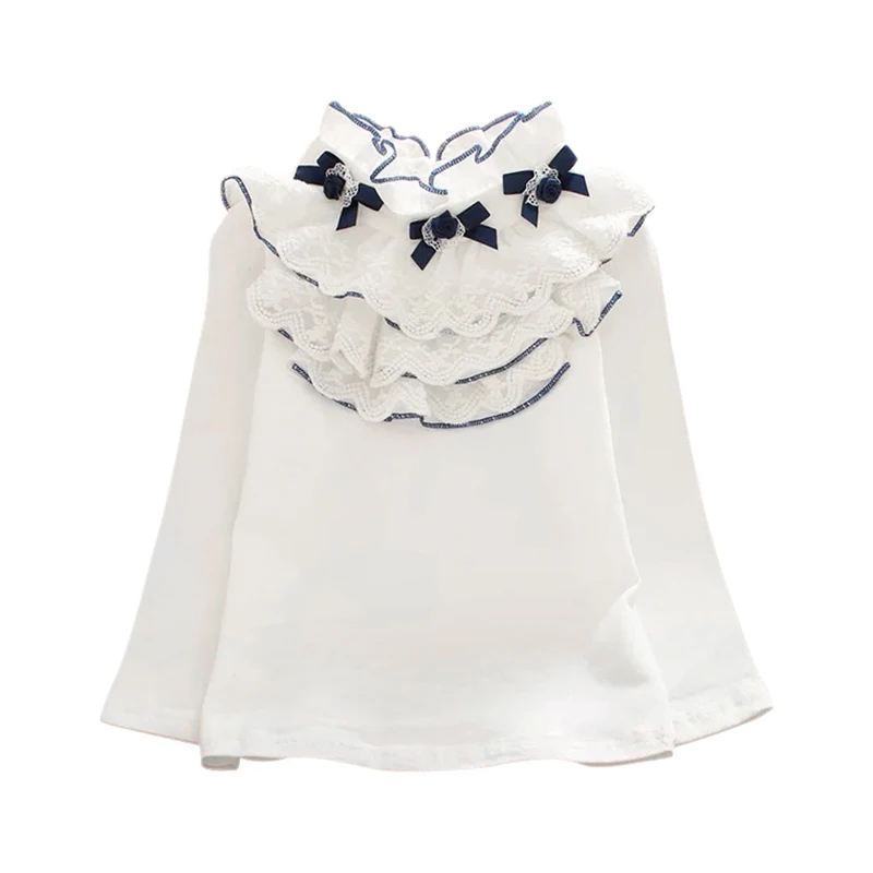 Новинка От 0 до 4 лет футболки для девочек одежда малышей осенние детские топы с