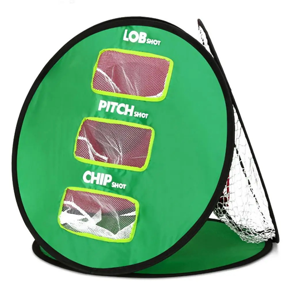 

Indoor Outdoor Golf Practice Nylon Nets Golf Chipping Net Golf 3 Net Training Golf with Chipping Pitching Balls Sides 4 Cag