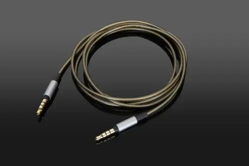 Cable de Audio Chapado en plata de 4 polos para auriculares Master & Dynamic M & D MW50 MW50 + MW60 MH40 MH30
