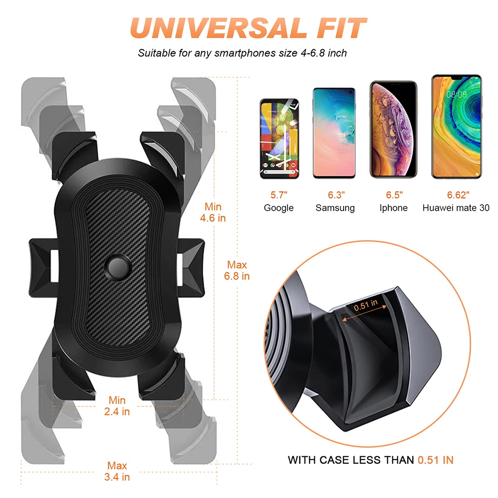 universal bike phone holder motorcycle bicycle phone holder handlebar stand mount bracket mount phone holder for iphone samsung free global shipping