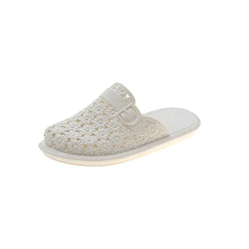

Women Clogs Jelly Sandals 2021 Home Non-slip Summer Clogs Female Flat Slippers Plastic Female Girls Waterproof EVA Garden Shoes