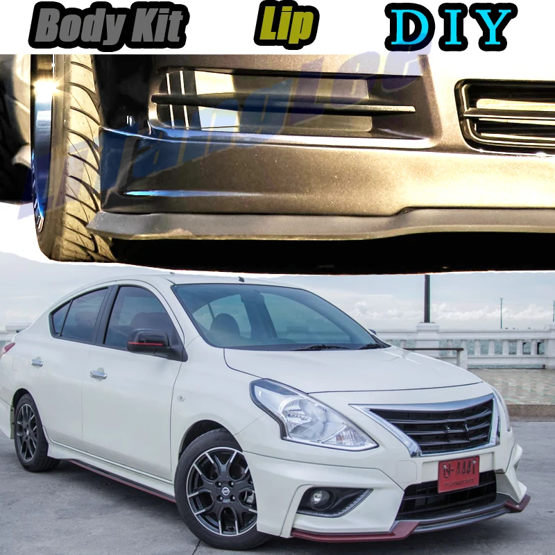 

Дефлектор юбки переднего спойлера для бампера автомобиля для Nissan Almera / Tino N15, N16, N17, N18, G11, модифицированный обвес для автомобиля, для VIP-Кросса