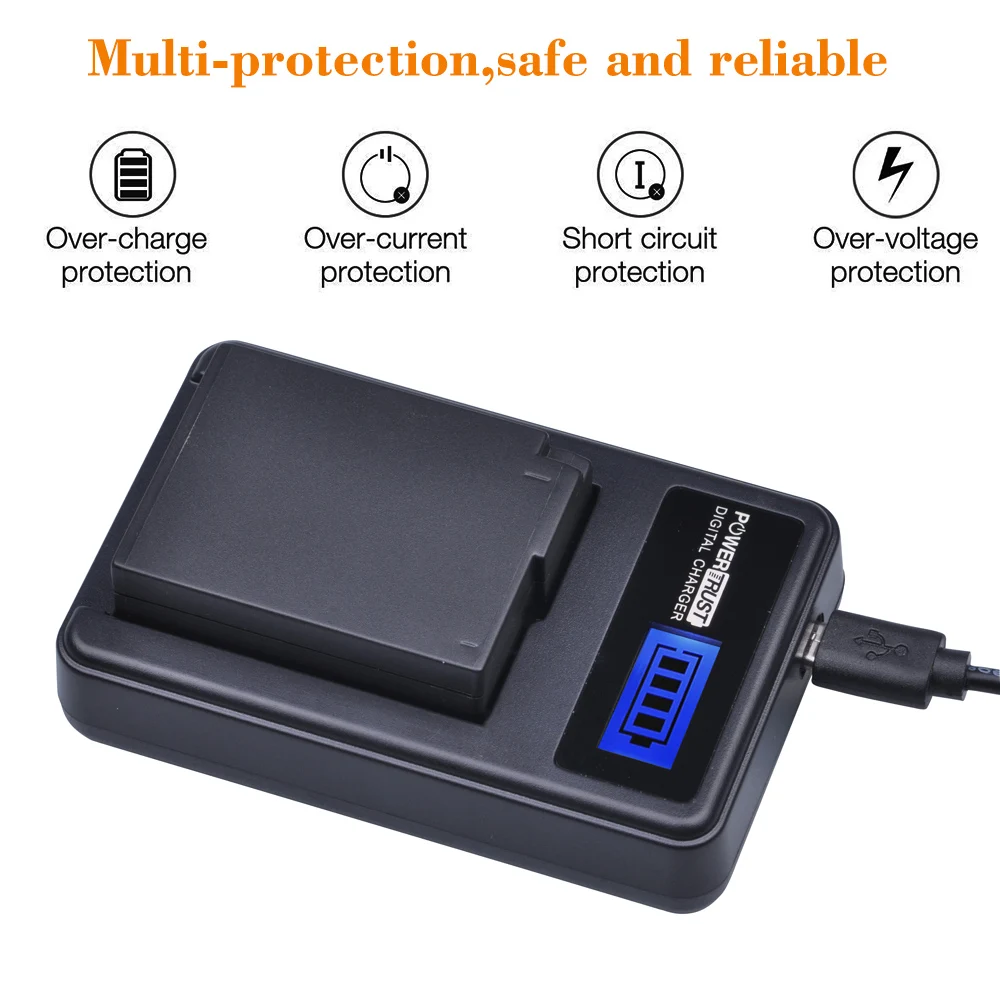 2 шт. аккумулятор для фотоаппарата и зарядное устройство USB Panasonic FZ1000 FZ200 FZ300 G5 G6 G7