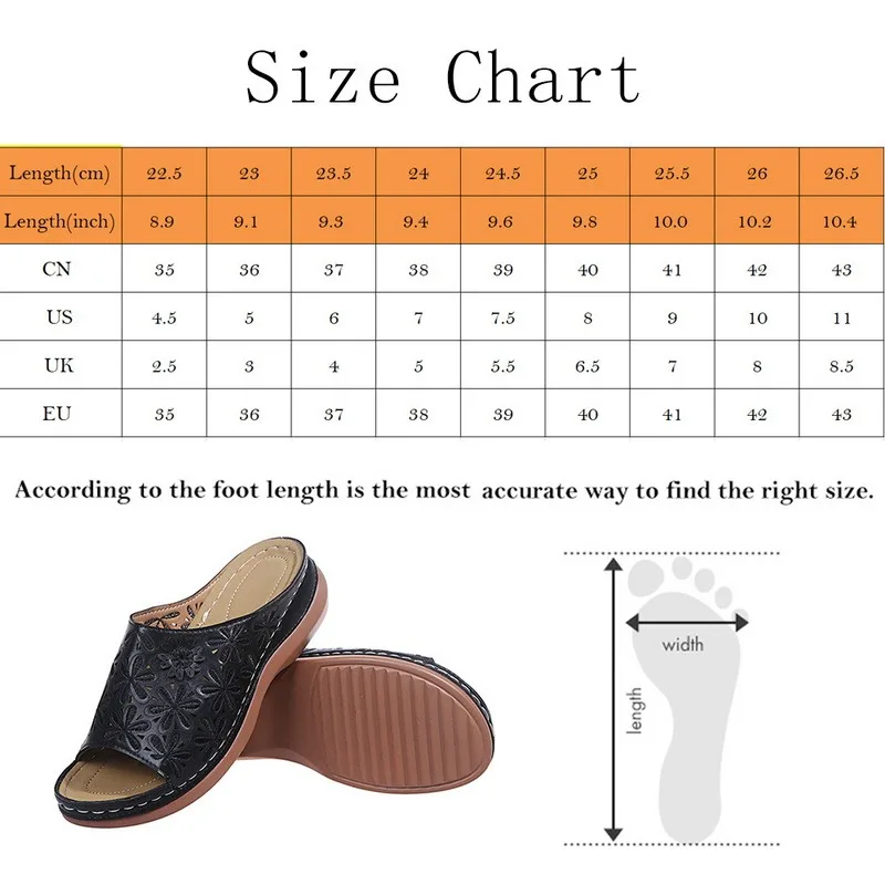 

Summer Women 2021 Wedge Sandals Premium Orthopedic Open Toe Sandals Vintage Anti-slip Leather Casual Female Platform Retro Shoes