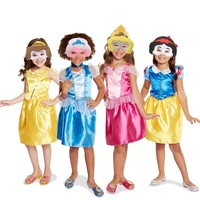 princess costumes dress up for little girls with top skirt mask age of 3 8 years