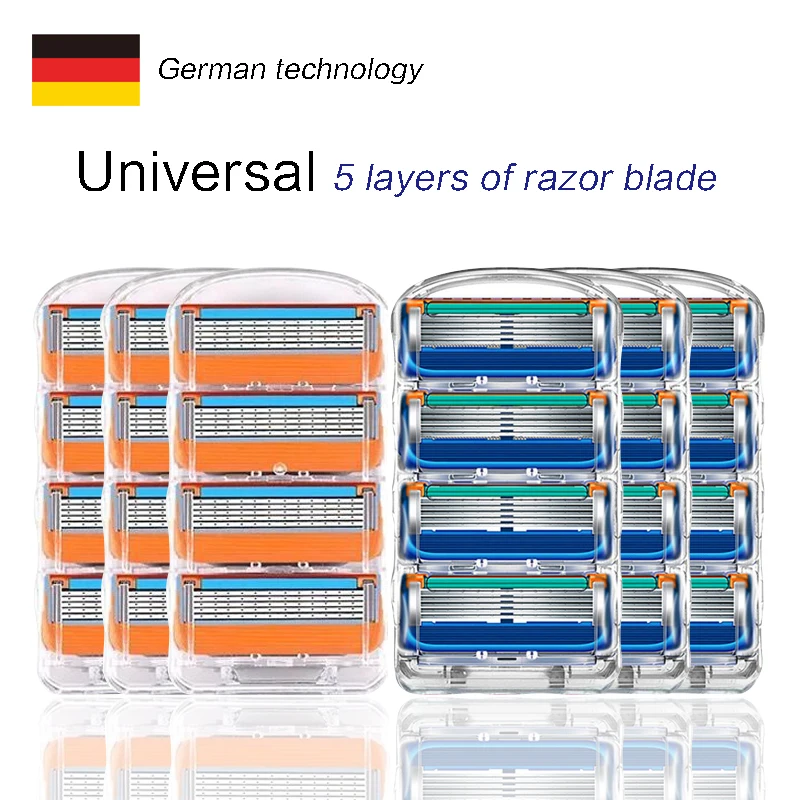 Для мужчин ручной бритва машина для бритвенных лезвий 5 Слои кассет с удаление