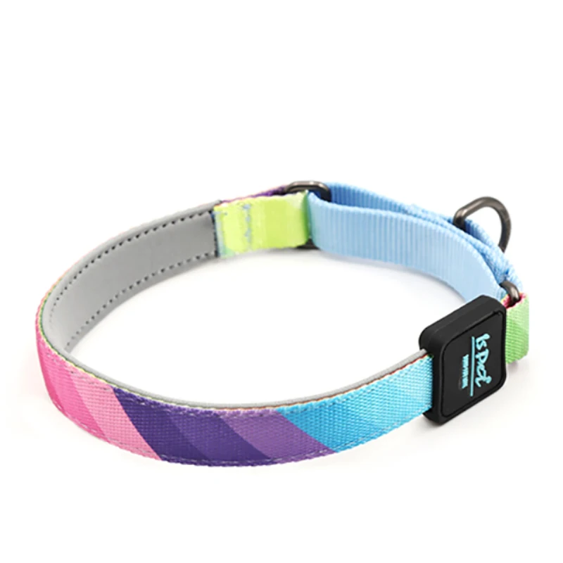 Нейлоновый ошейник для собак наполовину P цепь с принтом маленьких и щенков