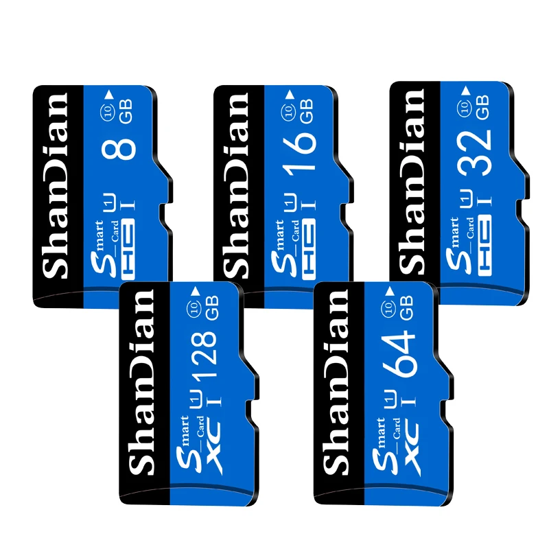 SHANDIAN карта памяти с реальной емкостью 8 ГБ 16 32 64 Гб 128 класс 10 Micro SD