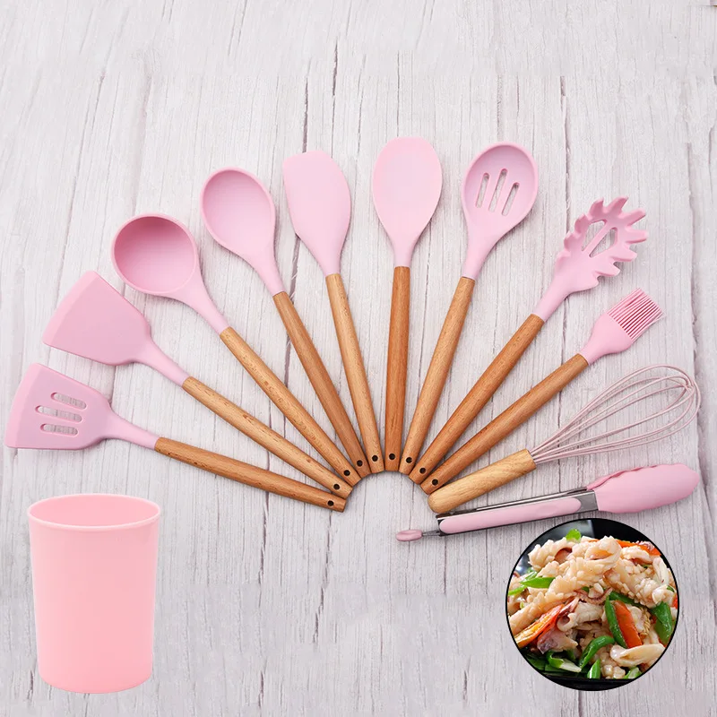 Бытовая кухонная утварь 11 предметов антипригарная комплект лопат половник для