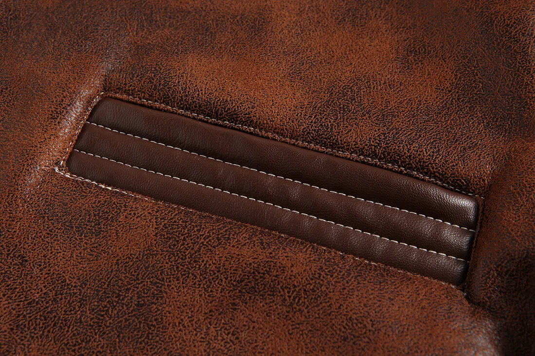 

Man one more winter jacket collar men leather