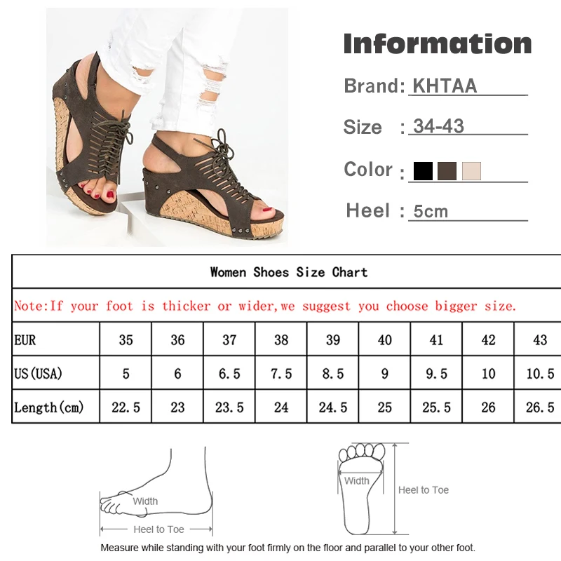 

Women Sandals Summer Gladiator Wedges Peep Toe Female Cork Paltform Beach Slingback Shoes Fashion Lace Up Ladies Casual Clog