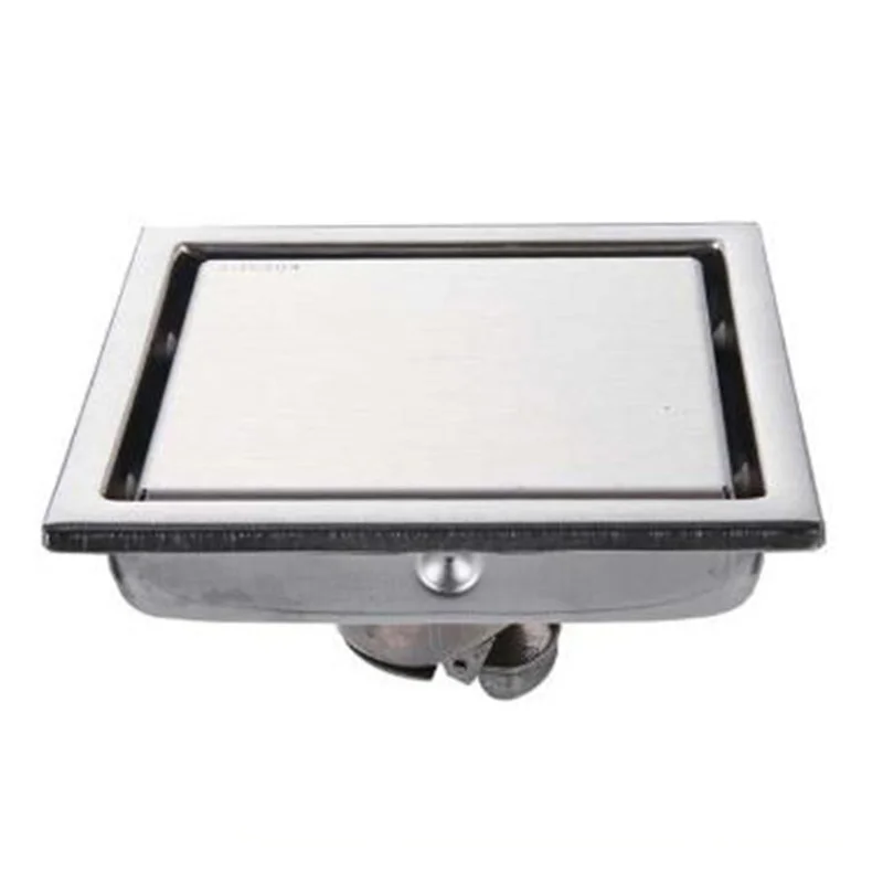 Fine Drawing Surface Treatment 304 Stainless Steel Invisible Floor Drain Thicken Anti-Odor For Bathroom Kitchen | Дом и сад