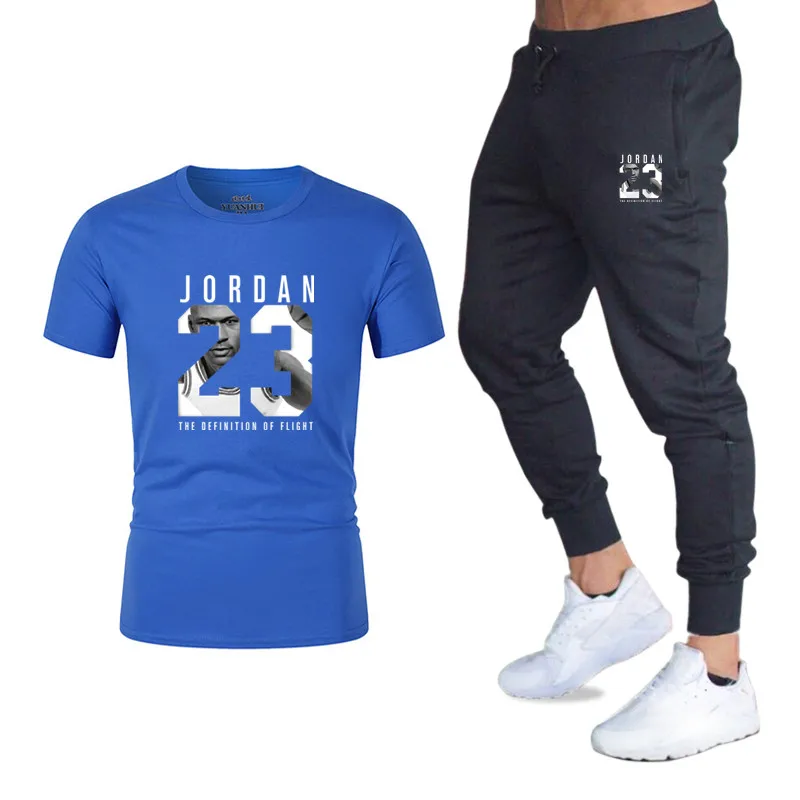 Новинка мужская футболка Jordan 23 с принтом плюс штаны модная повседневная хлопок