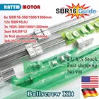 Запчасти для 3D-принтера CNC SBR16, линейная направляющая рельса 30010001300 мм и шариковый винт SFU1605 с гайкой и BKBF 12 и муфтами, аксессуары для ЧПУ