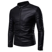 men leather jackets jackets and coats 2021 new simple stand collar mens leather jacket simple style leather jacket men