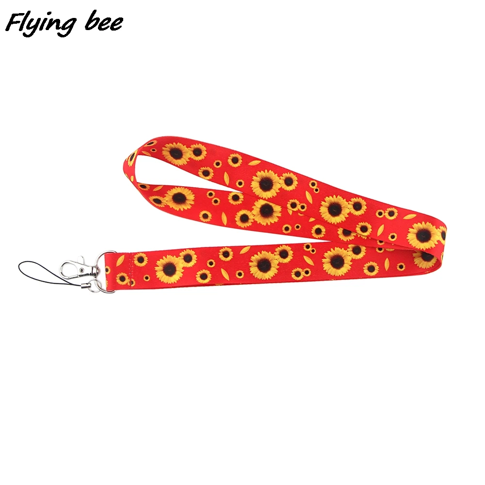 Брелок Flyingbee с подсолнухами художественный шнурок со скрытой картиной для